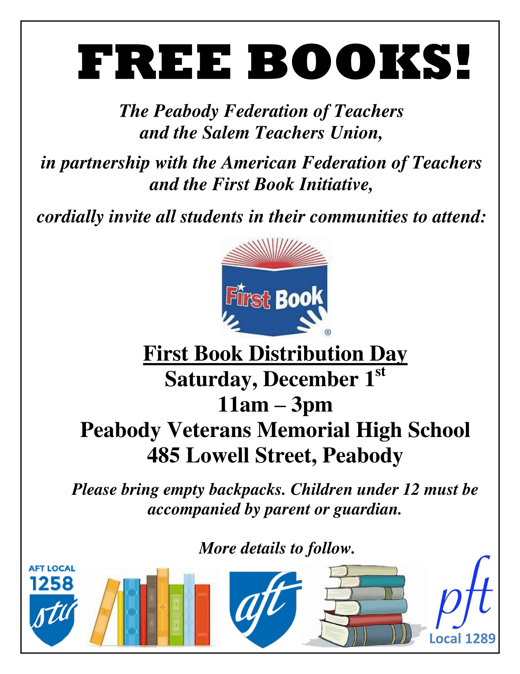 First Book Flyer1 Peabody Public Schools