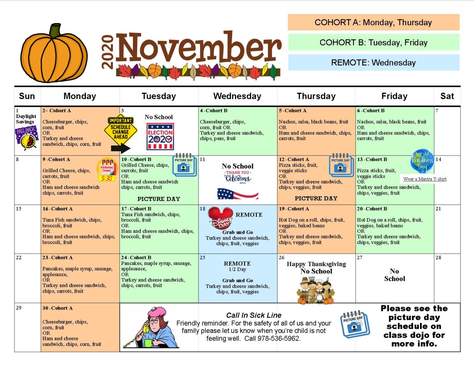 November Calendar Peabody Public Schools November Calendar Peabody Public Schools